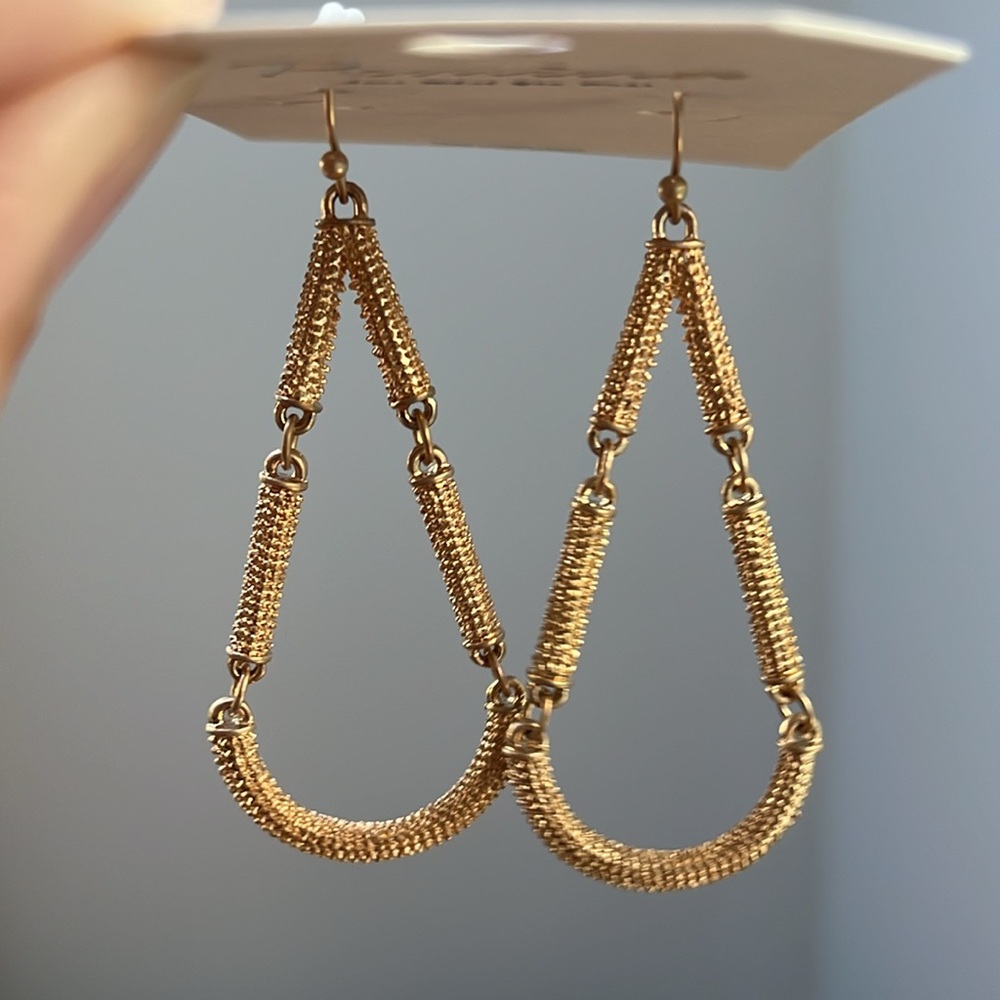 Gold colored earrings